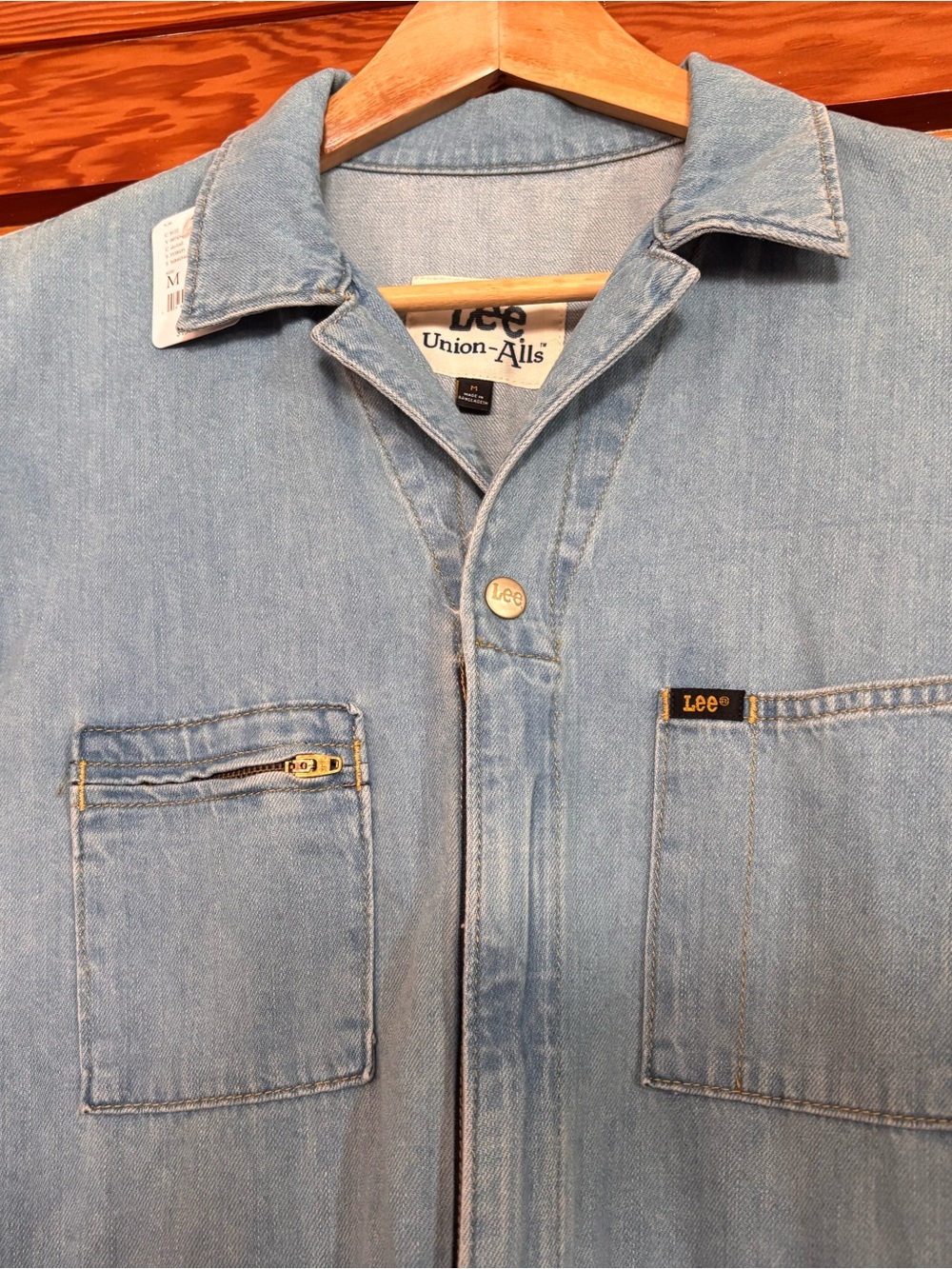 Free People x Lee Union-Alls Denim Boilersuit Jumpsuit M NWT - Picture 6 of 7
